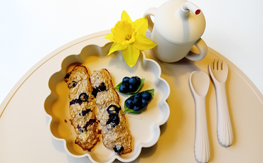 Recept: Grötpinnar med smak av banan och blåbär