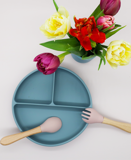 Tallriken ERIK i silikon med sugpropp