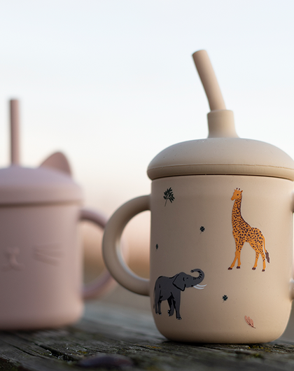 Muggen MATILDA Savannah med 2 sugrör i silikon