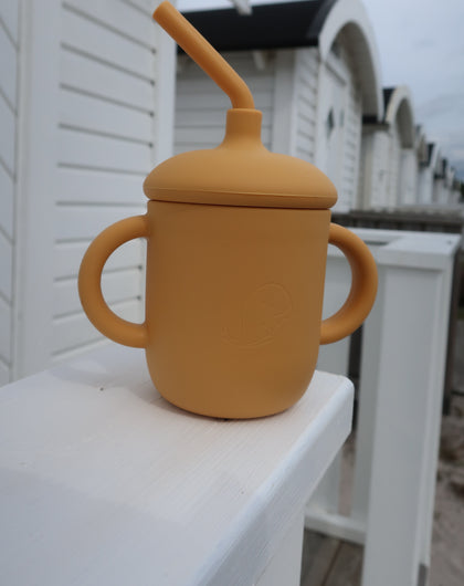 Muggen MATILDA med 2 sugrör i silikon