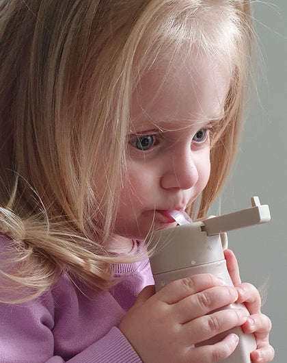 Vattenflaskan Eleonor med sugrör 350 ml