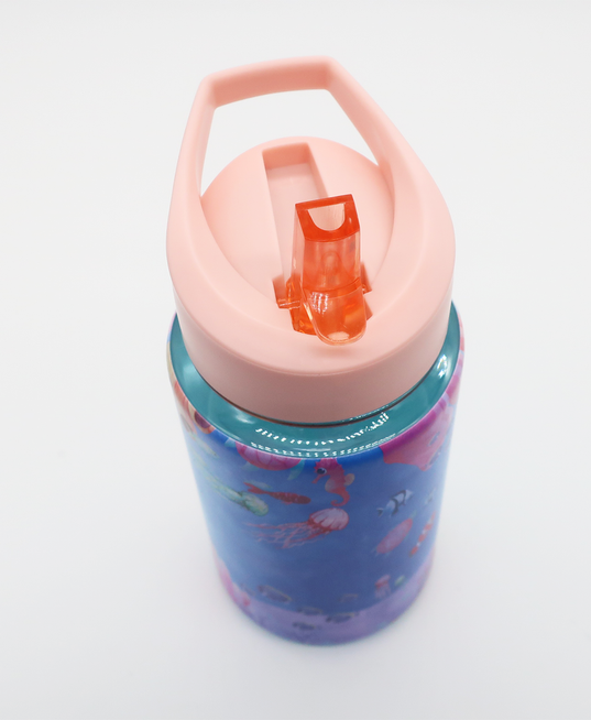Vattenflaskan WHALLY för barn med tryck - 450 ml