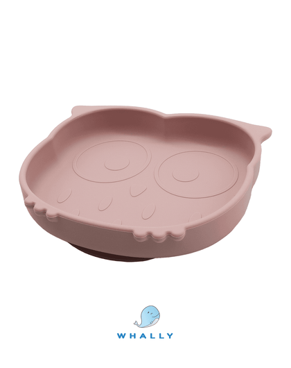 Tallriken UGGLA i silikon - Tallrikar från [store] by WHALLY - Tallrikar